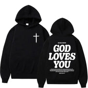 God Loves You Men's Hoodie
