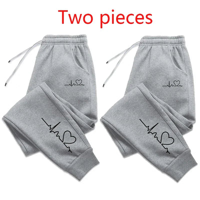 Womens heartbeat tracksuit bottoms
