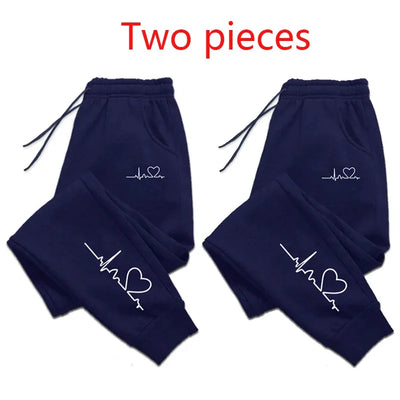 Womens heartbeat tracksuit bottoms