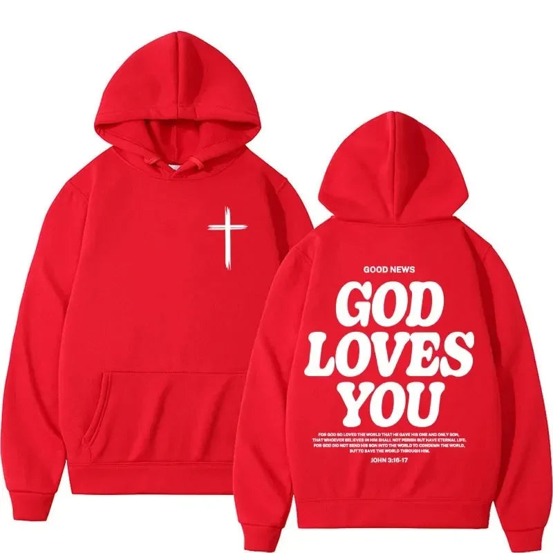 God Loves You Men's Hoodie