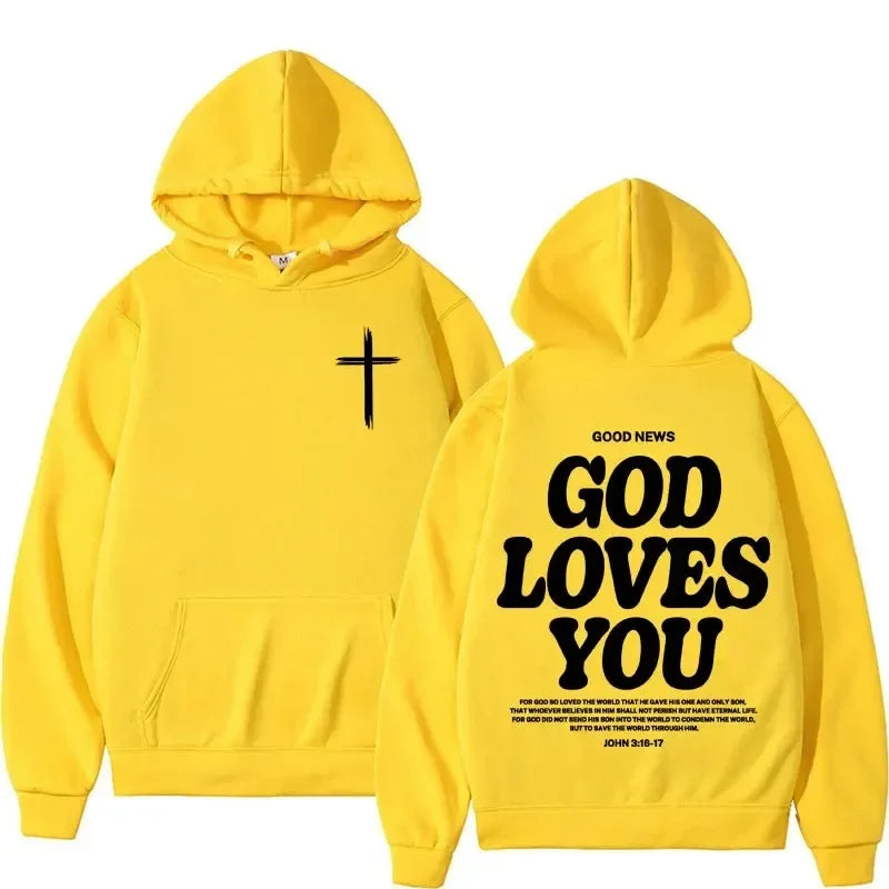 God Loves You Men's Hoodie