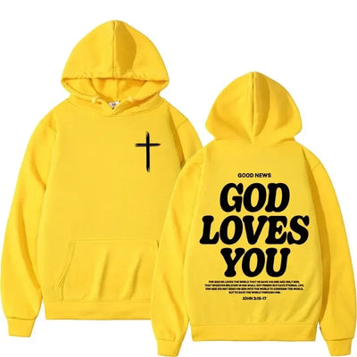 God Loves You Men's Hoodie