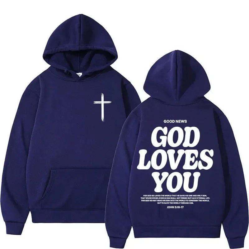 God Loves You Men's Hoodie
