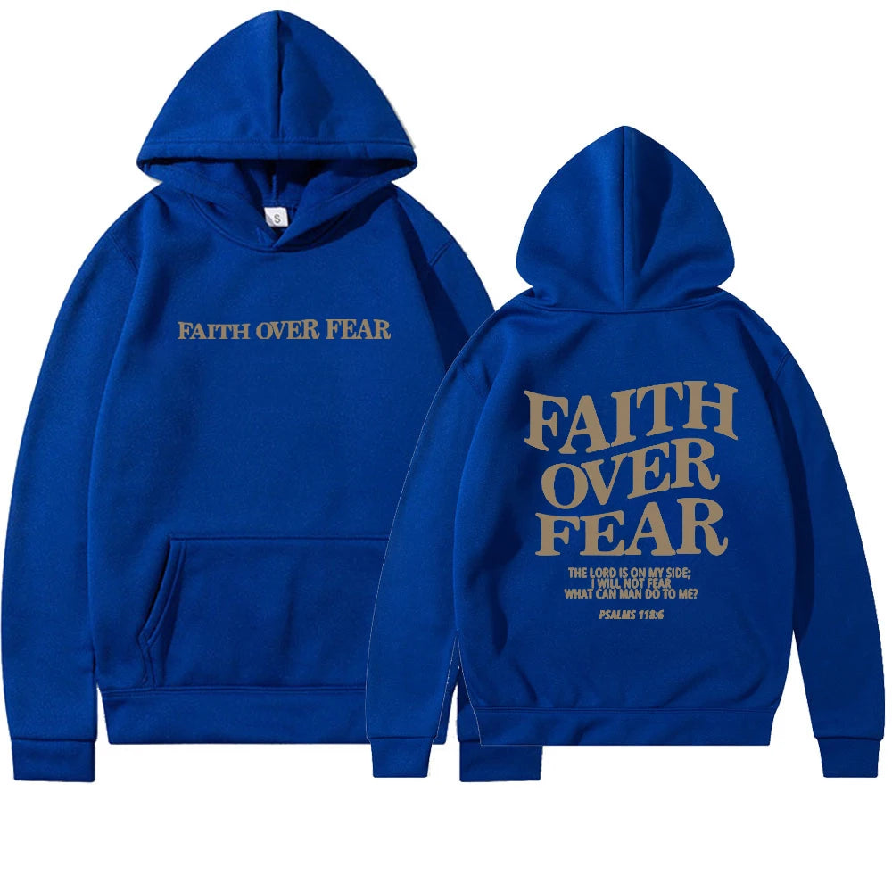Faith Over Fear Christian Unisex Hoodie