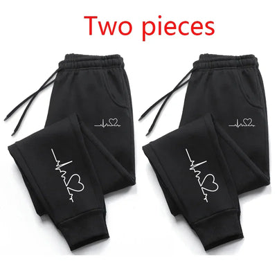 Womens heartbeat tracksuit bottoms