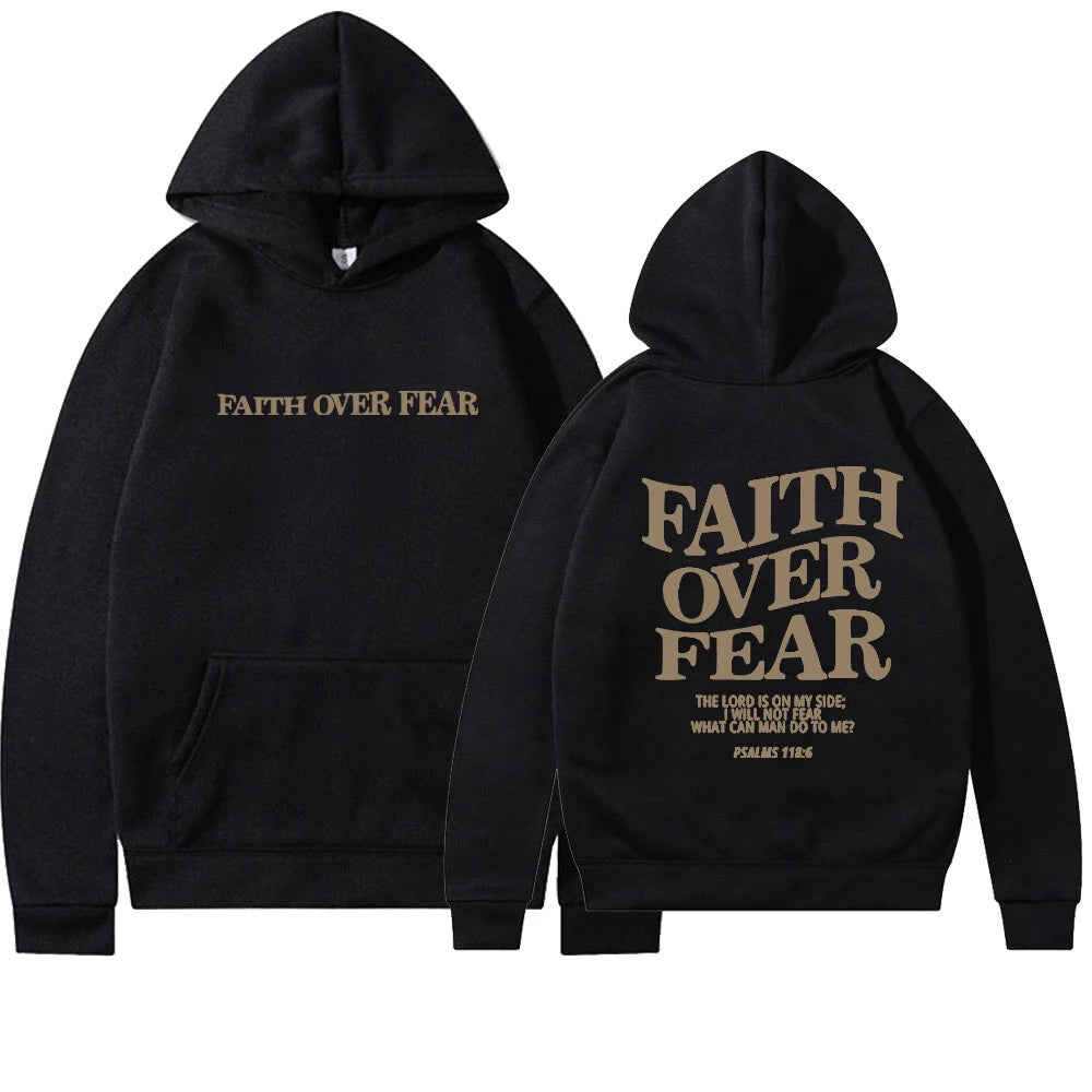 Faith Over Fear Christian Unisex Hoodie