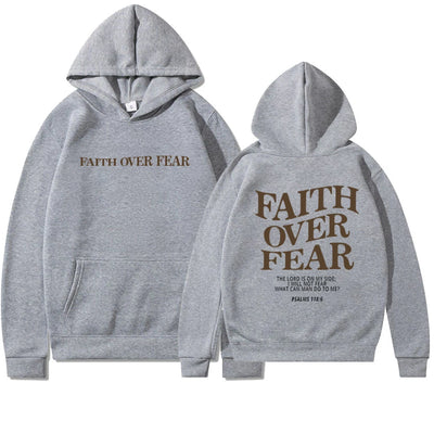 Faith Over Fear Christian Unisex Hoodie