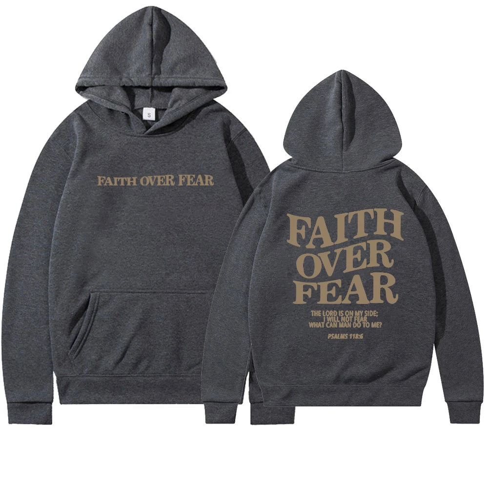 Faith Over Fear Christian Unisex Hoodie