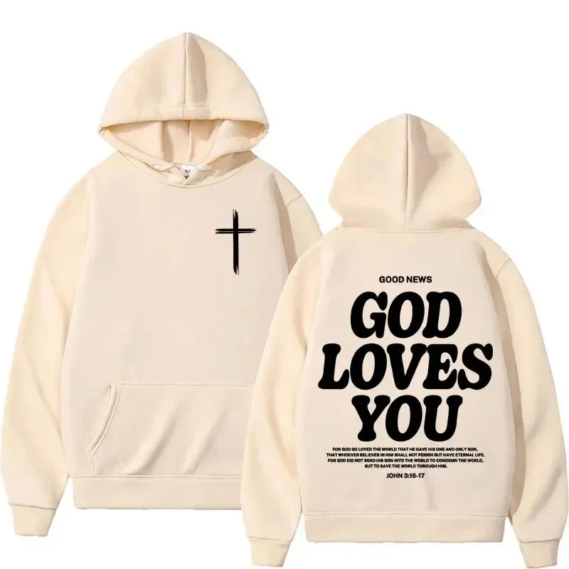 God Loves You Men's Hoodie