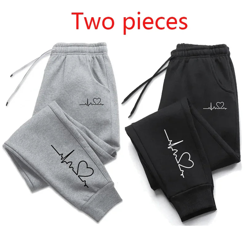 Womens heartbeat tracksuit bottoms